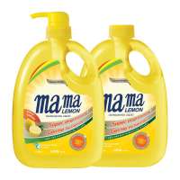 Mama Lemon Lemon Gold Dishwashing Liquid with Refill Pack - Natural Lemon - 2x1L