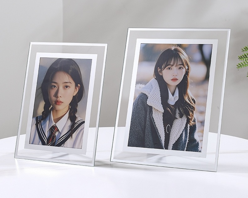 SG stock Crystal Glass Certificate Photo frame 4R 5R 8R A5 A4 Wedding photos Graduation certificates Awards Photo frames