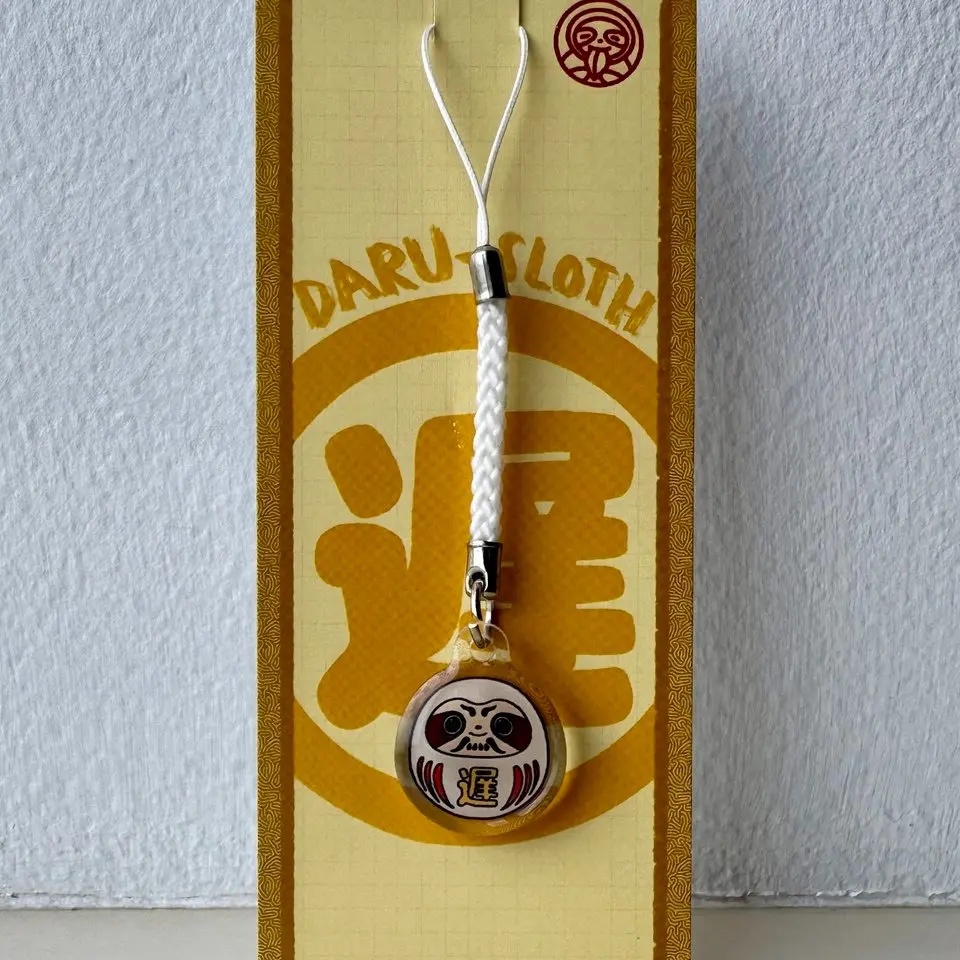 [SG INSTOCK] Daruma Sloth Darusloth Phone Charm Acrylic Mobile Phone Chain Pendant Small