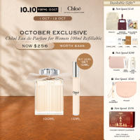 Oct Only | Buy 100ml Get 10ml - Chloé Eau de Parfum for Women 100ml Refillable | Chloé Iconic Signature Eau De Parfum For Women 100ml Refillable | Lychee Damascena Rose Amber | A Powdery Honeyed Rose Perfume