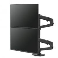 Ergotron 45-509-224 LX Dual Stacking Arm Tall Pole Matte Black