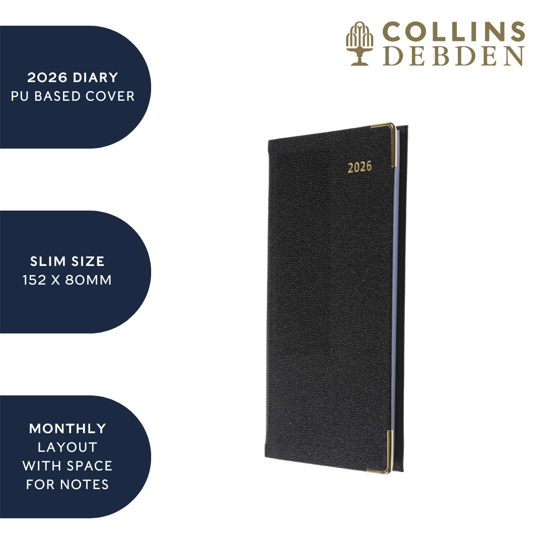 Collins Business Pockets - Slim - Monthly - Diary - 2026 Calendar Year Planner