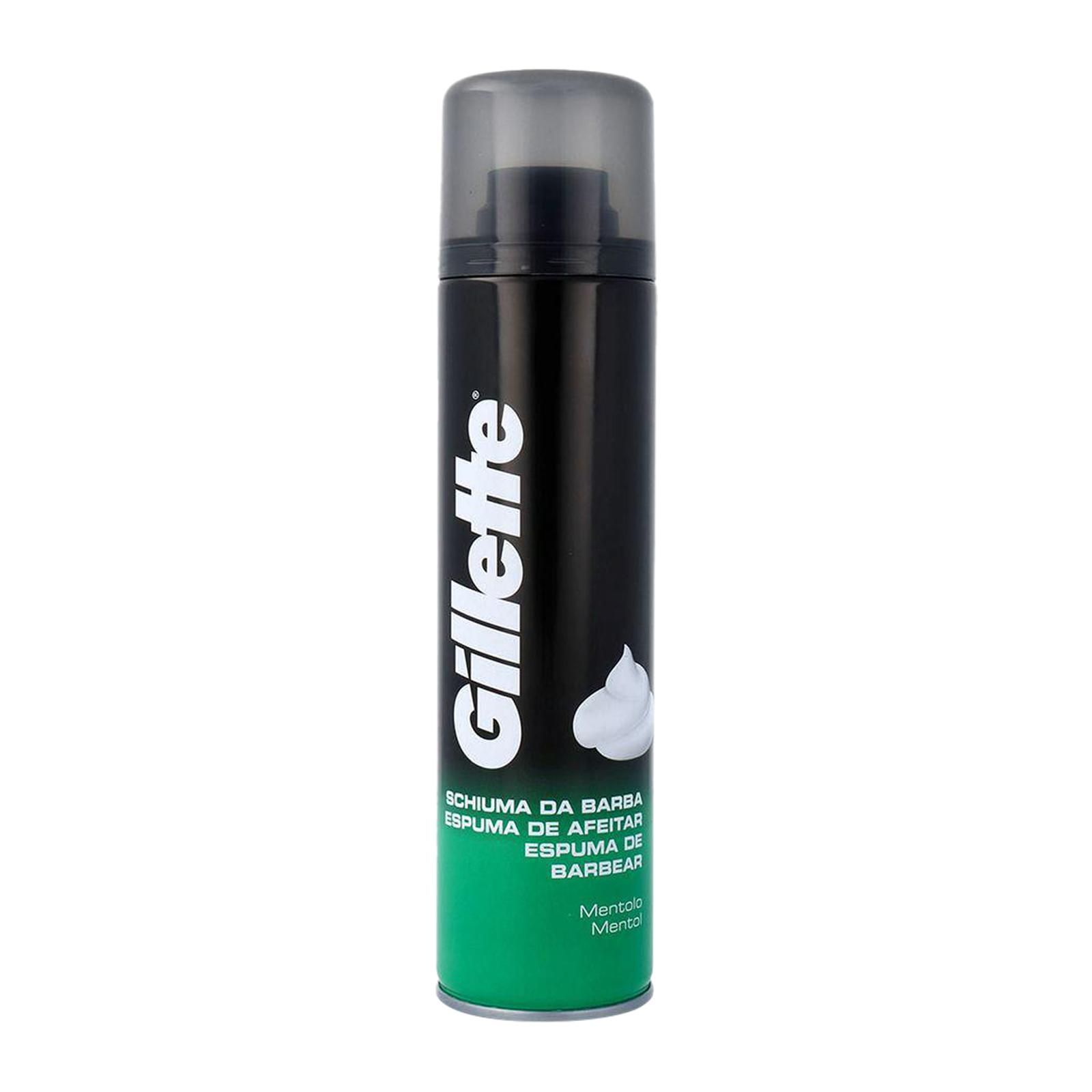 gillette menthol foam