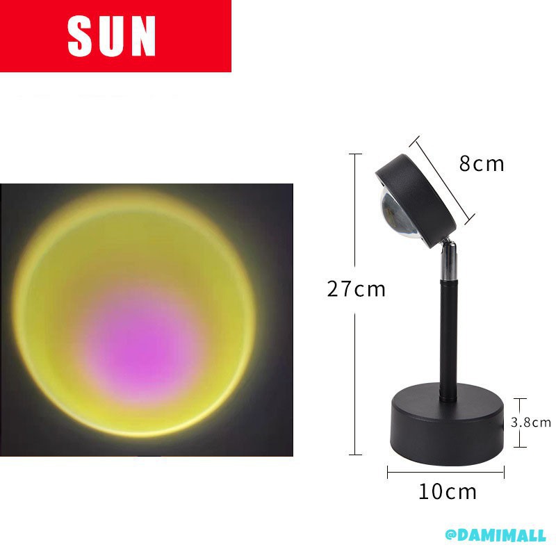 🔥【SG Ready Stock】🔥 Sunset Projection Floor Light Modern Stand Dreamlike Visual Projector Atmosphere Lamp 2021 New