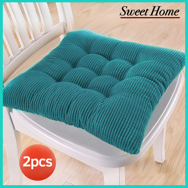 [Sweet Home] 2pcs Seat Cushion Soft Chair Pad for Home Office Sofa Bar Floor Pillow