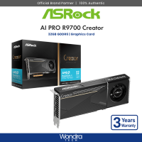 [FAST SHIP] ASRock AMD Radeon AI PRO R9700 Creator | 32GB GDDR6 | Graphics Card (ASR-90-GA5XZZ-00UANF)