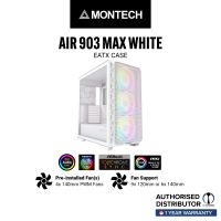 MONTECH AIR 903 MAX Mesh Front Panel 4 x 140mm HP140 PWM Fans Mid-Tower Case Black & White
