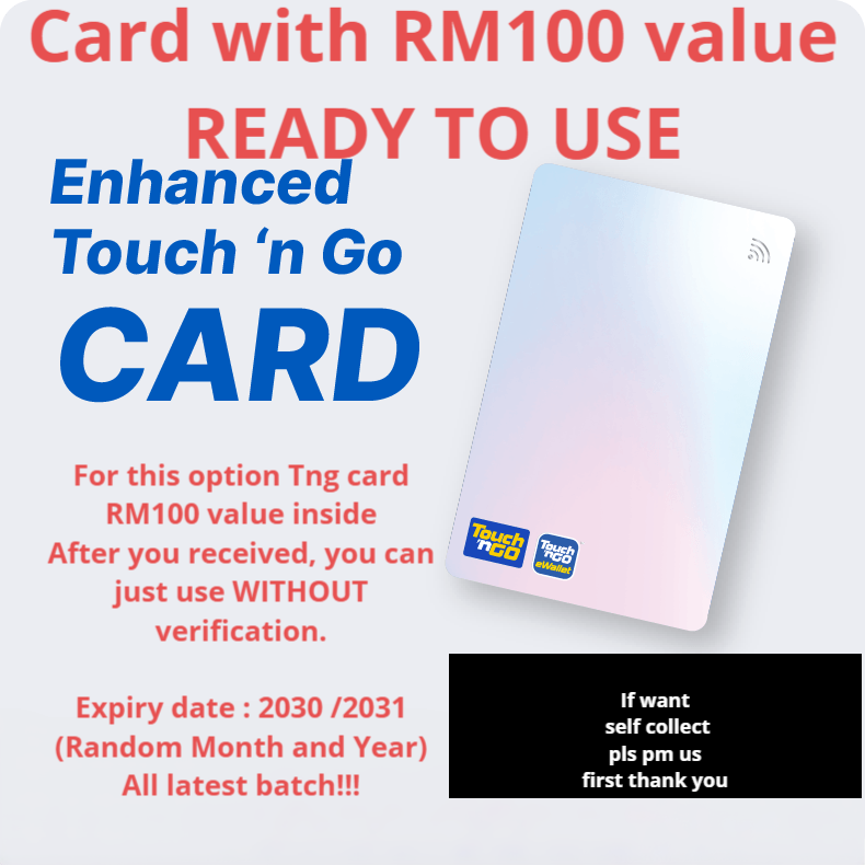 SG SELLER💕Enhanced Touch N Go NFC Toll Card (Self Top Up at Touch N Go App Available)