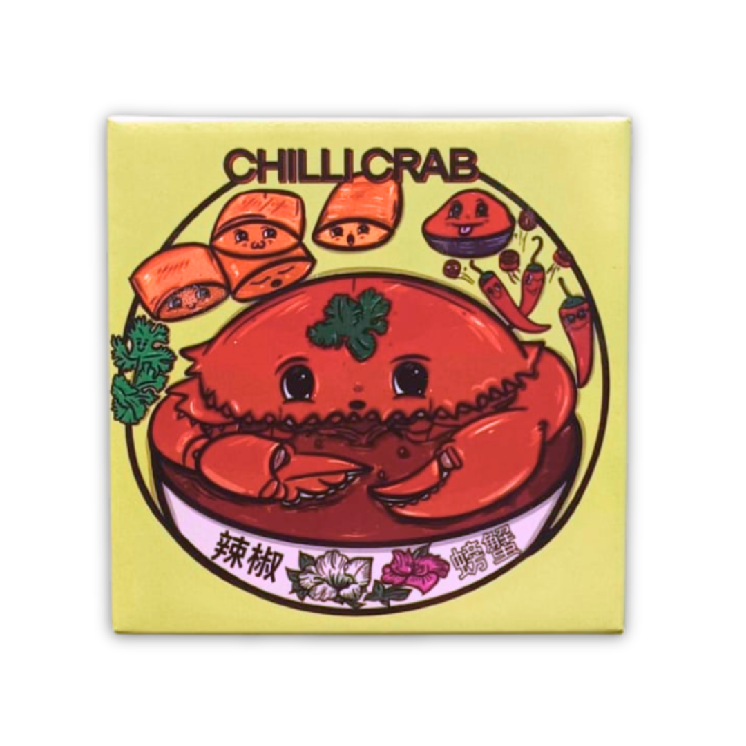 PaperclipSg | Local Souvenirs Illustrated Hand-Drawn Keepsake | Singapore Food Fridge Magnets