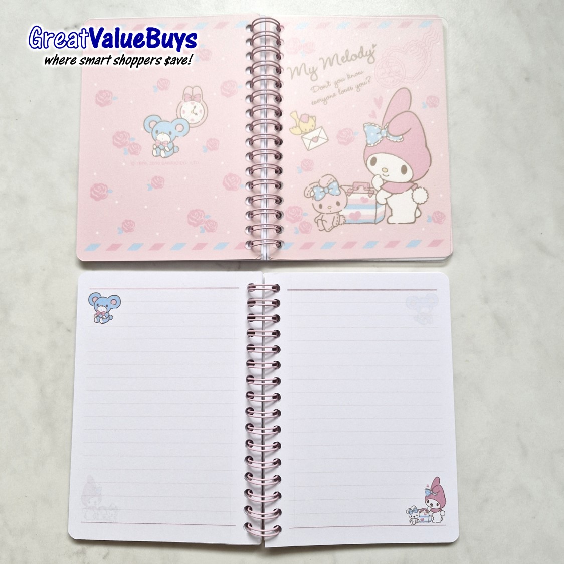 SG Sanrio A6 Ring Notebook Kids goodie bag Children birthday Return Gift Party Goodies Melody Kuromi Kitty Cinnamoroll