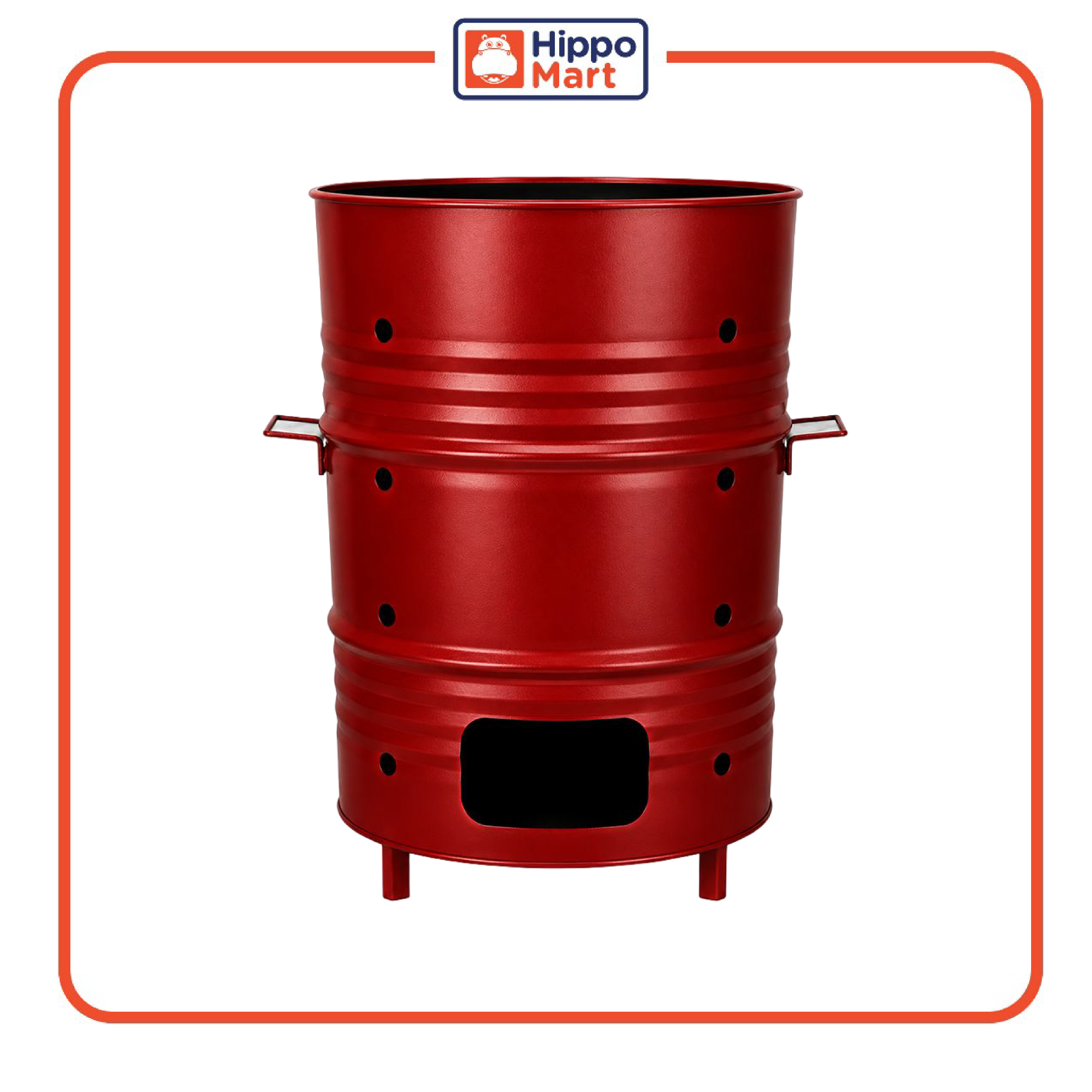 HippoMart Incense Paper Burner | Joss Paper Burner | Red Incense Burner | Steel Incense Burner | Paper Incense Burner Bin