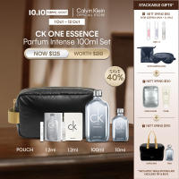 Calvin Klein CK One Essence Parfum Intense 100ml Set (CK One Essence Intense 100ml + CK One Essence Parfum Intense 10ml Penspray + CK Pouch + 2 x 1.2ml Assorted Vials)