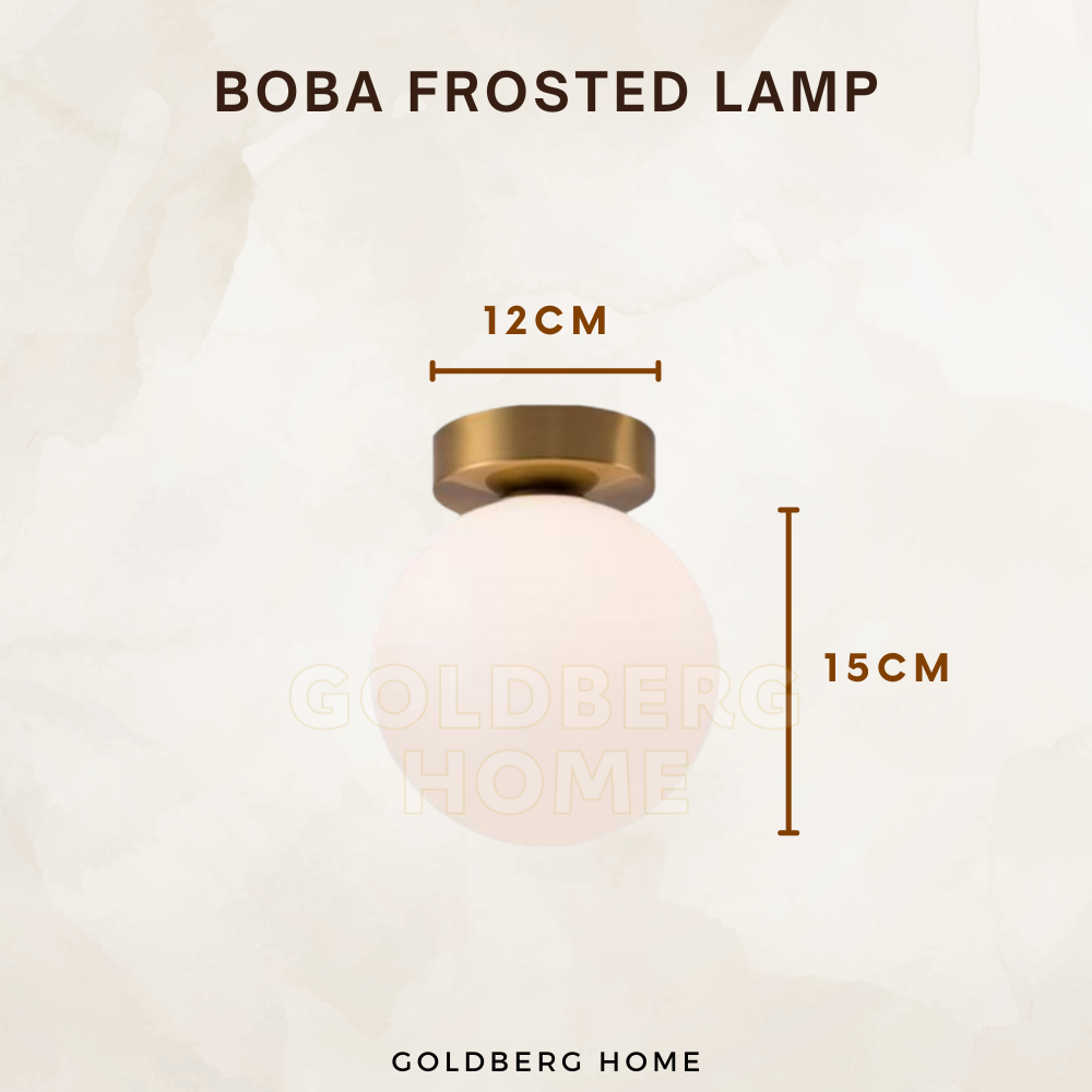 Boba Frosted Wall Lamp 7W Gold - Bedroom Living room light | Goldberg Home