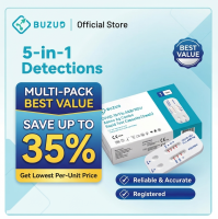 [BUZUD Official] 5-in-1 Respiratory Rapid Self Test Kit (Covid-19 Influenza A/B RSV Adeno) - Home ART Test Cassette (1/2/3 Boxes Multi-Pack)