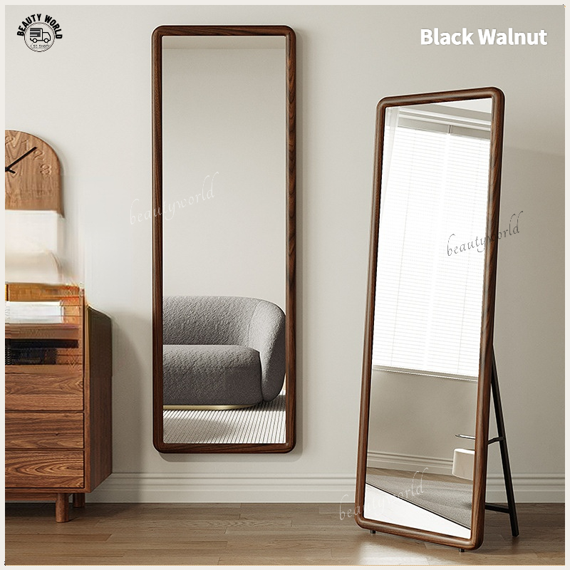 -SG Seller-Nordic solid wood Full Length Mirror/full body mirror/Wall-mounted Mirror/Floor Mirror/large mirror