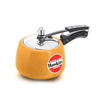 HAWKINS CMY30 CERAMIC COATED  MUSTARD YELLOW COOKER 3LTR