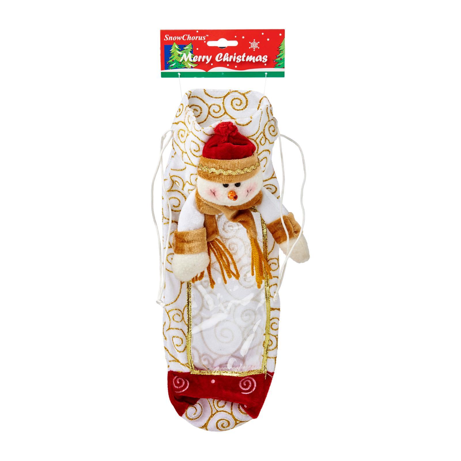 Partyforte Snowman Wine Bag Christmas Decoration