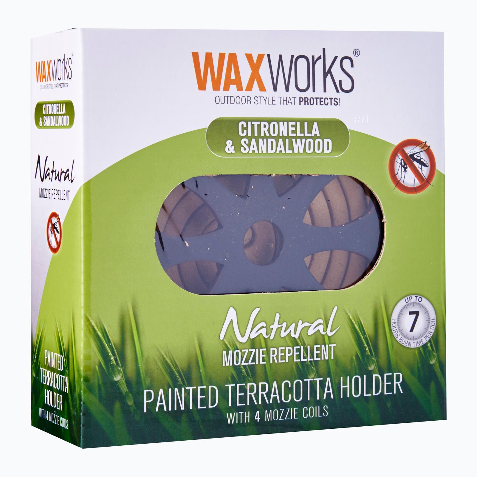 WAXWORKS Painted Terracotta Holder Candles