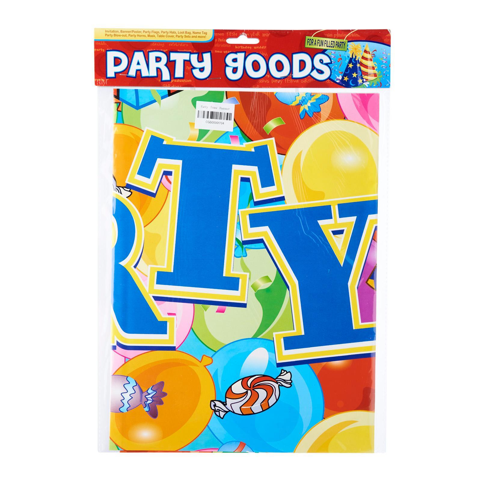 Cgs 33x150cm Party Time Banner Lazada Singapore