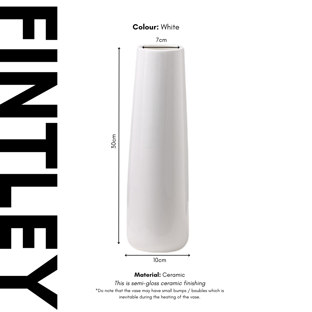 Glass Vase for Fresh Flowers | Decorative Glass Vase | Cylinder Vase | Home Decor Vase | Home Ornament | Floral Table Vase