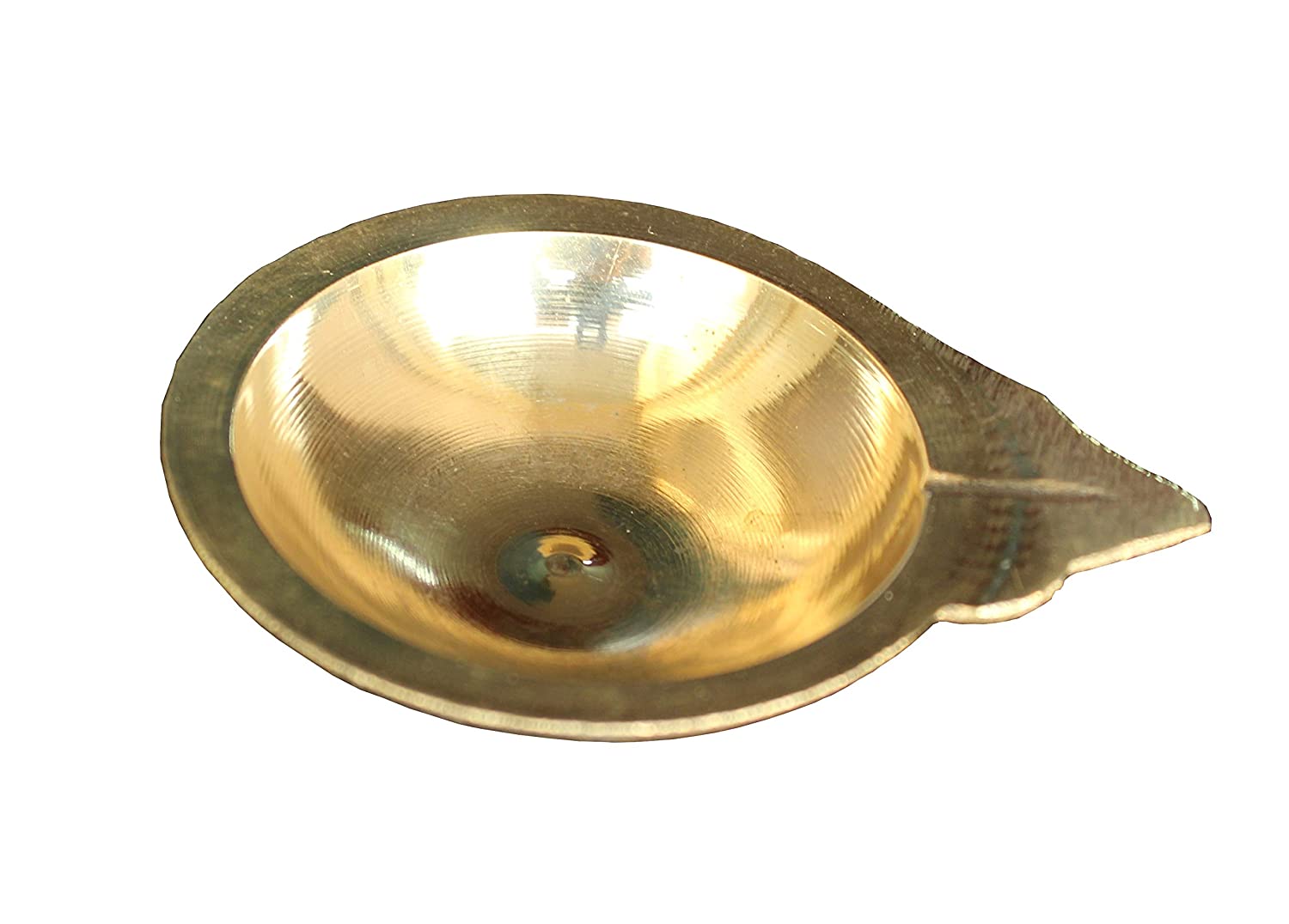 Brass Pooja Diya Oil Lamp (Set of 2) Traditional Deepak for Home Temple & Prayer