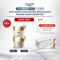 Eucerin Hyaluron-Filler + Elastic Moisturizer Set (Elastic Day Cream 50ml + Night Cream 50ml)