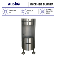AUSKO | Incense Paper Burner Bin | Stainless Steel | Joss Paper Burner | Paper Incense Burner