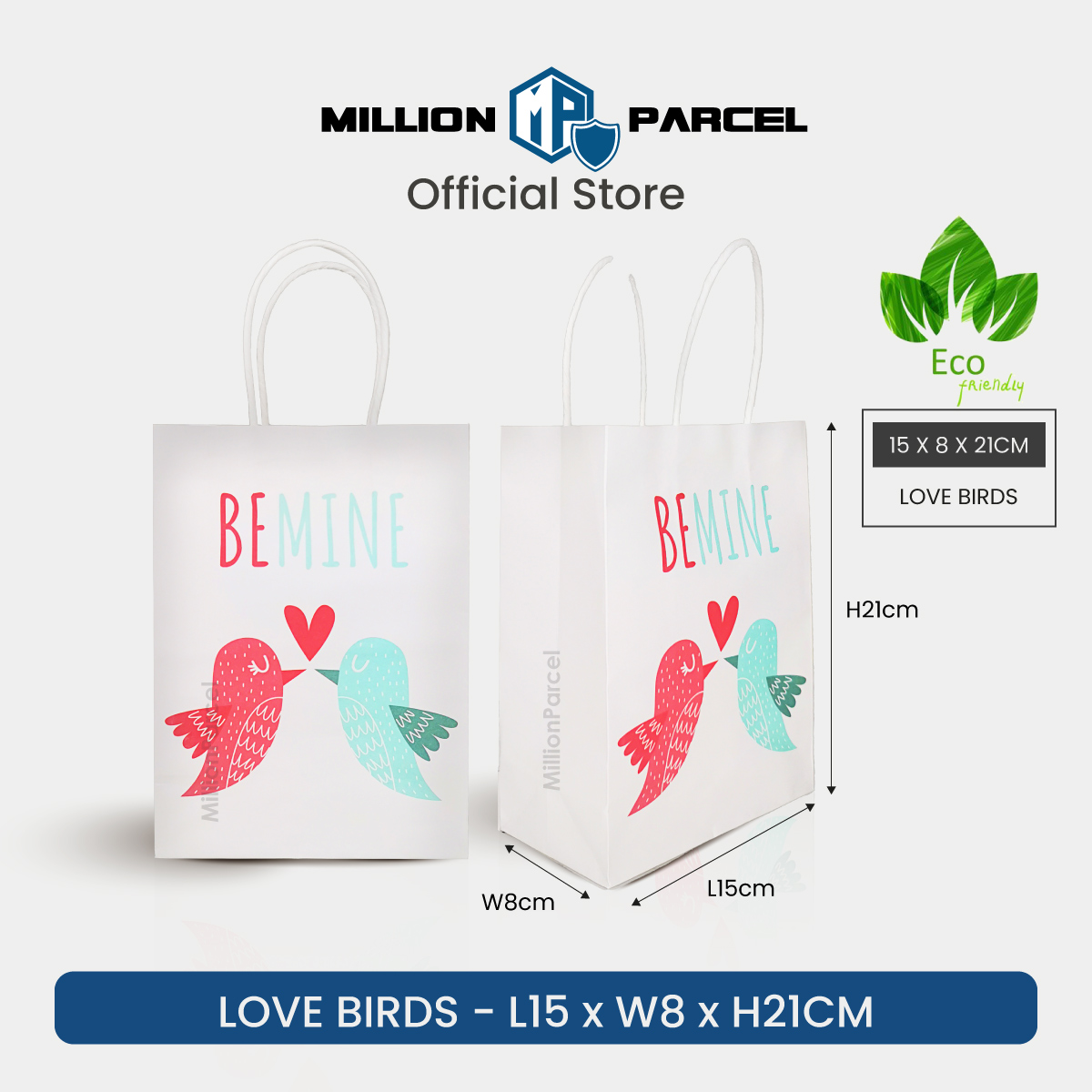 MillionParcel Kraft Paper Bag for Gift | Birthday Goodie Bag | Valentine Gift Bag for Present | Goodie Bags for Kids | Gift Bags