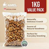 Camel Nuts Natural Baked Walnuts 1kg – Heart-Healthy Nuts Premium – Baked Halal Snack