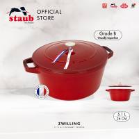 STAUB Cast Iron Stackable Cocotte 1 Pcs Set 26cm/5.1L - Made in France [ GRADE B ]