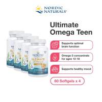 Nordic Naturals Ultimate Omega TEEN 1120mg Omega 3 60 Mini Softgels (Ages 12-18) - For Brain Health and Immunity