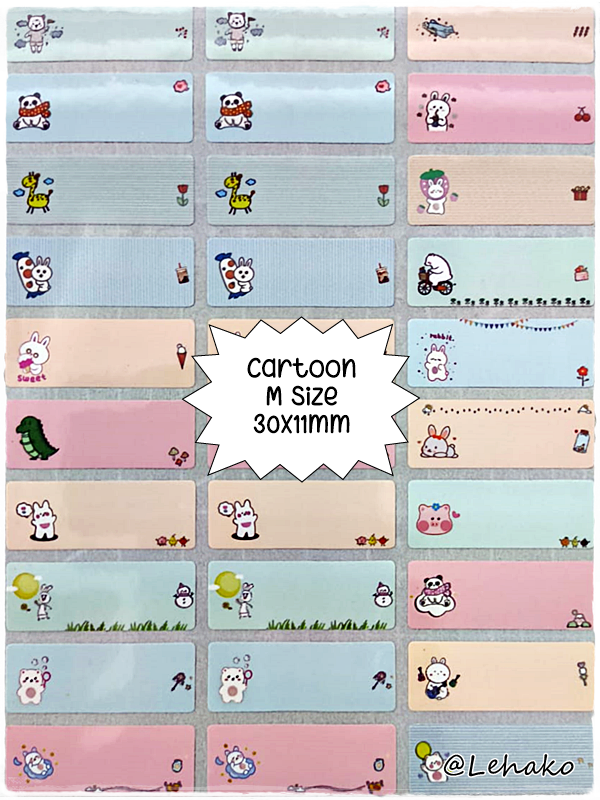🇸🇬 Fast Shipping ★ Customised Name Sticker Children Stickers Kids Personalised Name Label Waterproof