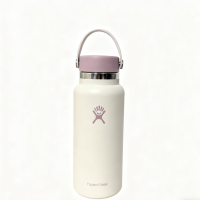 Hydro Flask 32oz 40oz Tumbler Wide Mouth 2.0 Stainless Steel Insulated Water Bottle Straw Lid Outdoor Travel Thermos