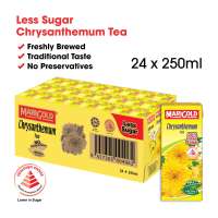 Marigold Chrysanthemum Tea (Less Sweet) Packet Drink 250ML x 24 - Case
