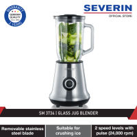 Severin SM 3734 Glass Jug Blender Mixer Stainless Steel 2 Year Warranty