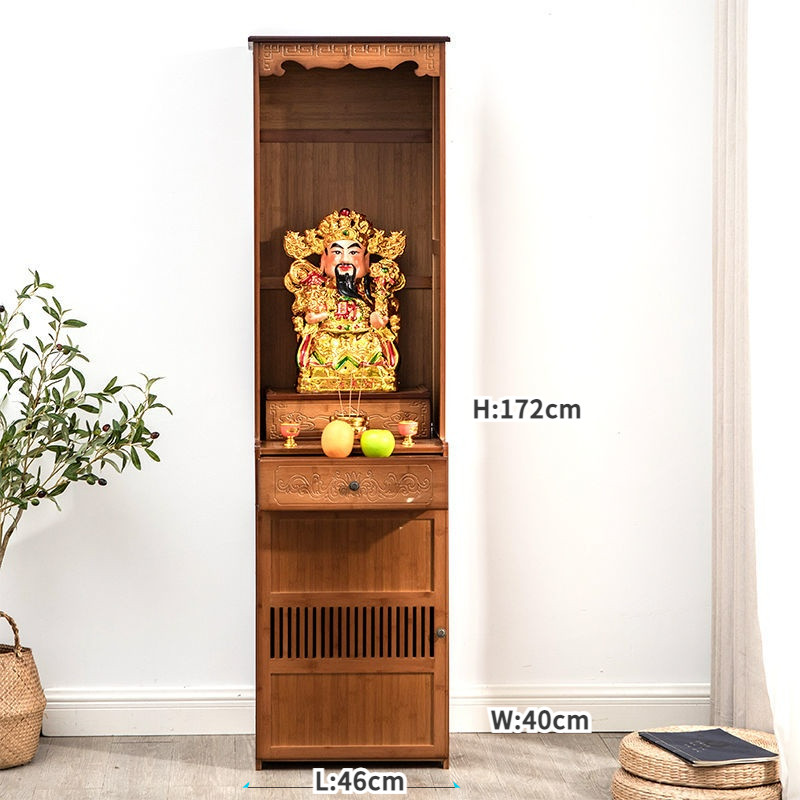AUREO Prayer Cabinet Buddha Shrine Statue Cabinet for Shrine Altar Household Buddha Table Worship Table