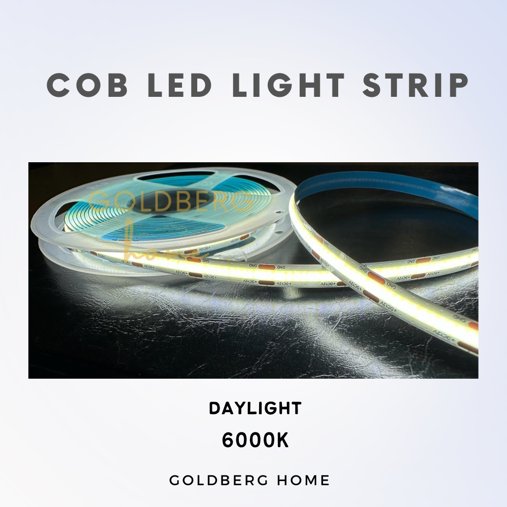 [SG seller] Premium COB LED Light Strip 5M 12V Cove light | Goldberg Home