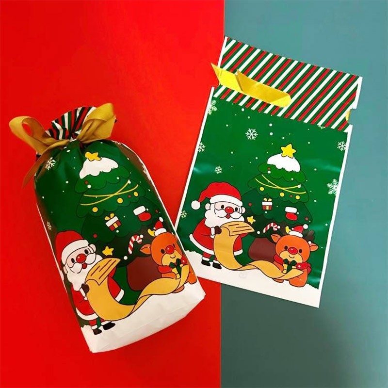 EVA Translucent/Colorful Drawstring Pouch / PVC Drawstring Bag Waterproof Pouch for Christmas Gift Packaging Goodie Bag