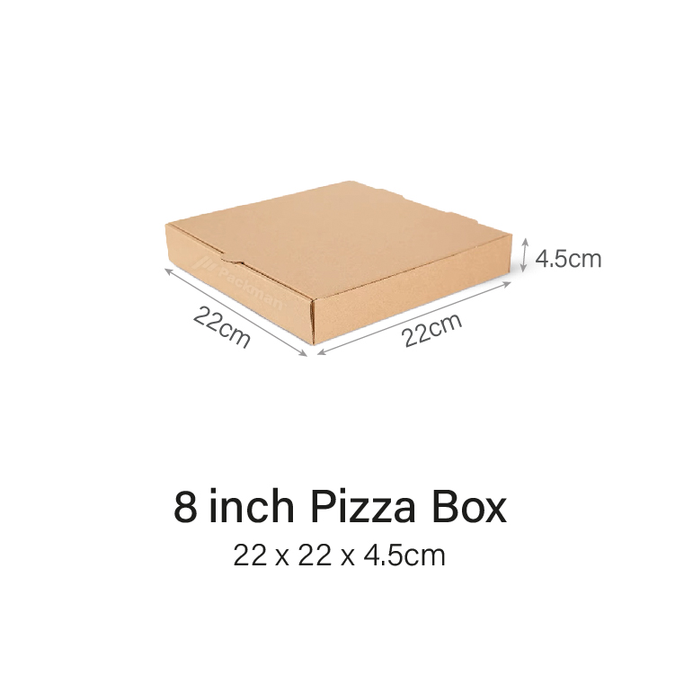 Kraft Corrugated Pizza Box Takeaway Cardboard Box for Pizza Pastry Food Storage and Delivery. Household Supplies > Kitchen Supplies > Food Containers.