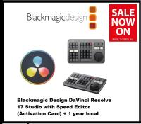 Blackmagic Design DaVinci Resolve 17 Studio with Speed Editor (Activation Card) + 1 year local warranty