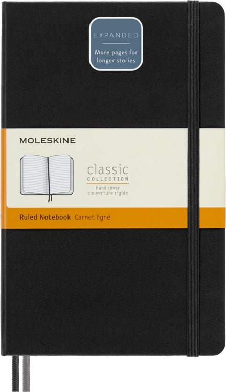 Moleskine Classic Notebook Large Hard Cover Expanded 400 pages