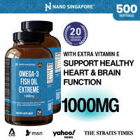 Omega 3 Fish Oil 1000mg Rich in EPA DHA - Support Heart Health Brain and Vision (250 soft-gels)