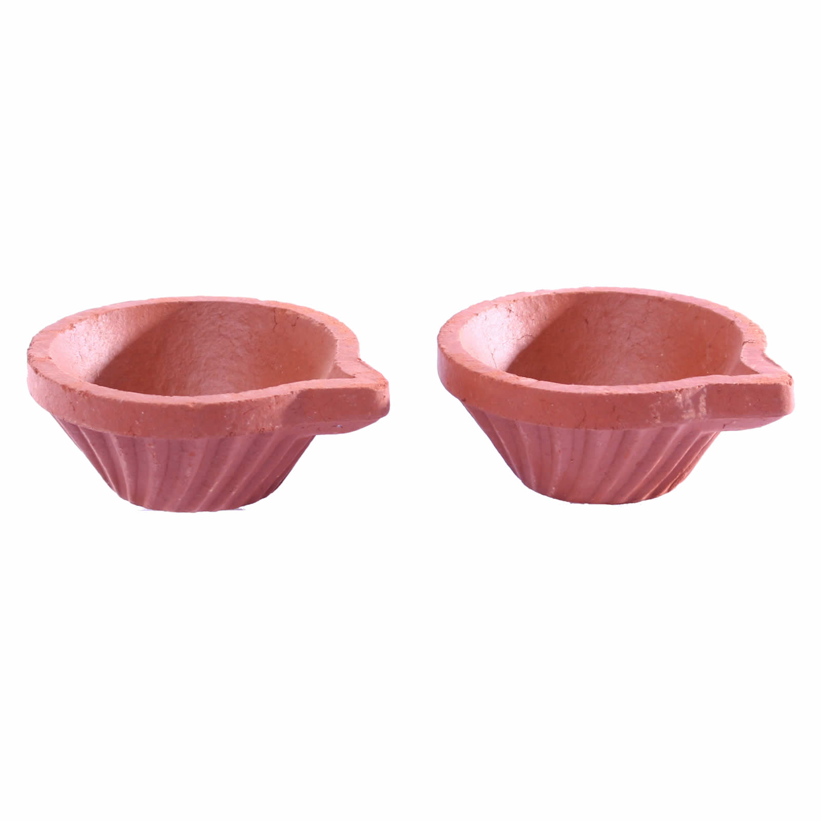 Partyforte Deepavali 9 PCS Red Clay Diya (5 CM) [LOCAL SELLER FAST DELIVERY!] Great for Diwali and Prayers!