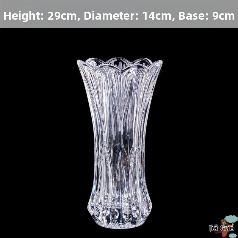 FCJIAXU | Extra Large Thick Transparent Crystal Glass Flower Vase