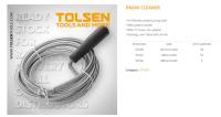 Tolsen Tools   Wire Spring Drain Cleaner - 501015010250100