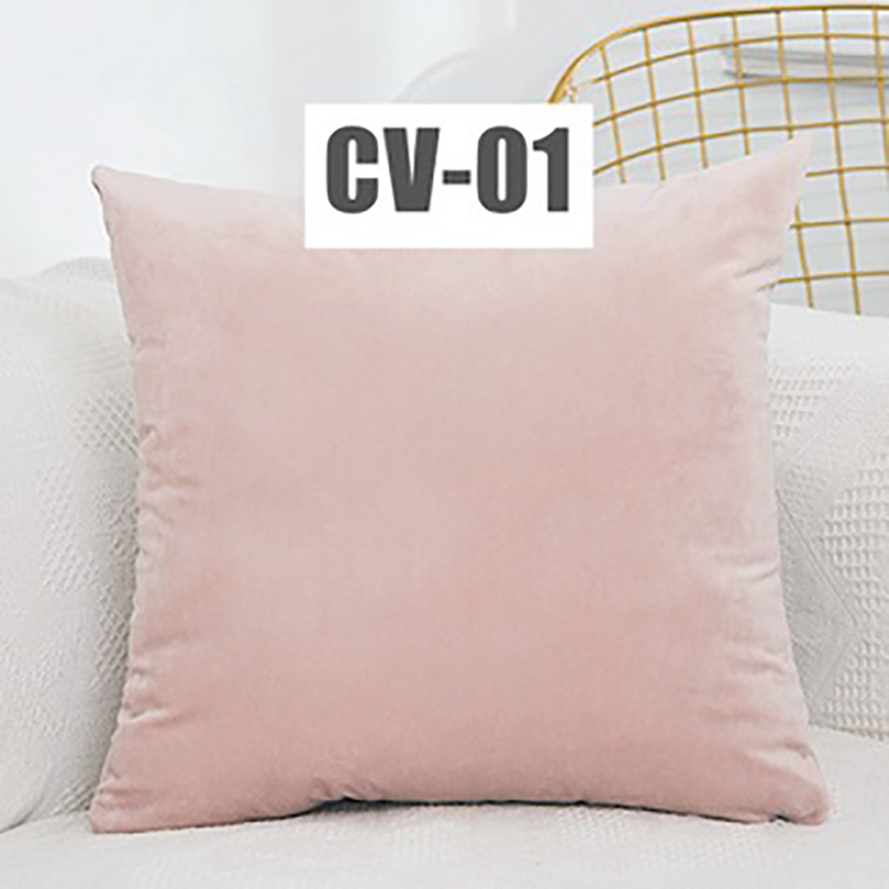 Cushion Cover Pillow Cover Solid Color Velvet 30x50cm 40x40cm 45x45cm 50x50cm 55x55cm