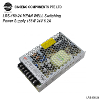 Mean Well LRS Series (LRS-150) LRS-150-24 Meanwell Industrial Panel Mount Switching Power Supply - 156W 24V 6.2A SMPS