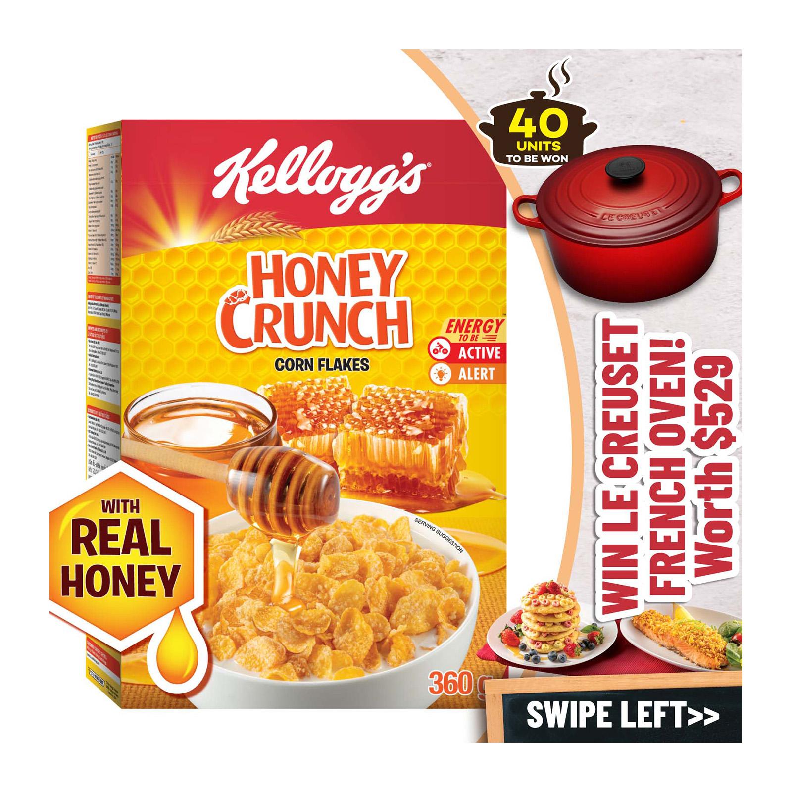 Kellogg S Honey Crunch Corn Flakes Breakfast Cereal Lazada Singapore