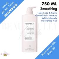 Goldwell Kerasilk Essentials Smoothing Shampoo 750ml - Gentle Cleansing Shampoo with Shea Oil Tame Frizz Intense Nourishing For Coarse Frizzy or Unruly Hair (New Improved Kerasilk Control Shampoo)
