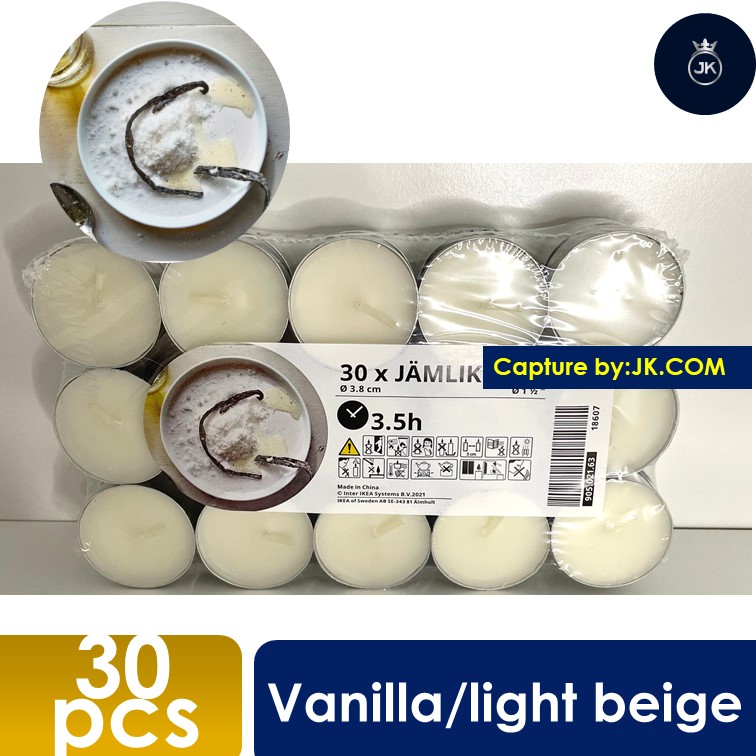 [30pcs] iKea Tealight candle Scented tealightSweet vanilla/natural